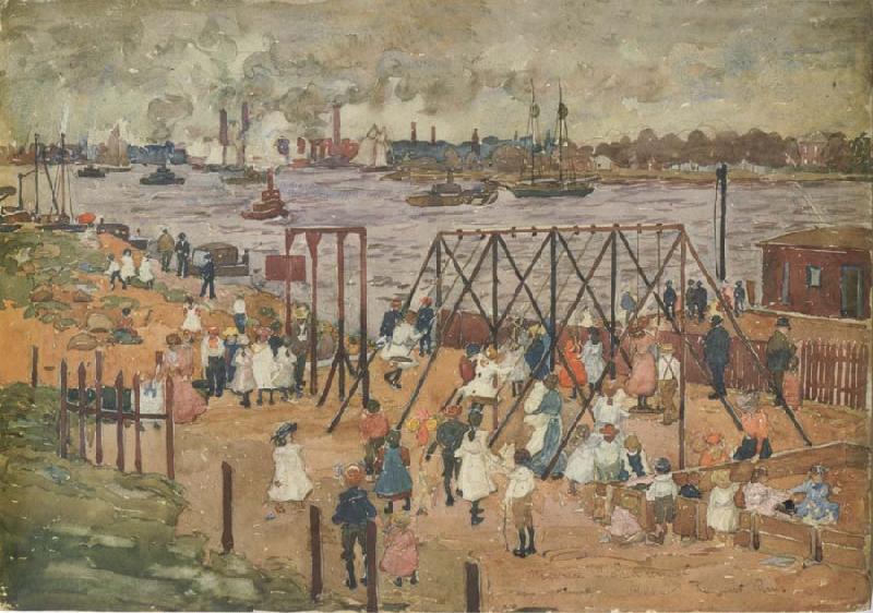 Maurice Prendergast The East River china oil painting image